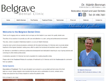 Tablet Screenshot of belgravedentalclinic.ie
